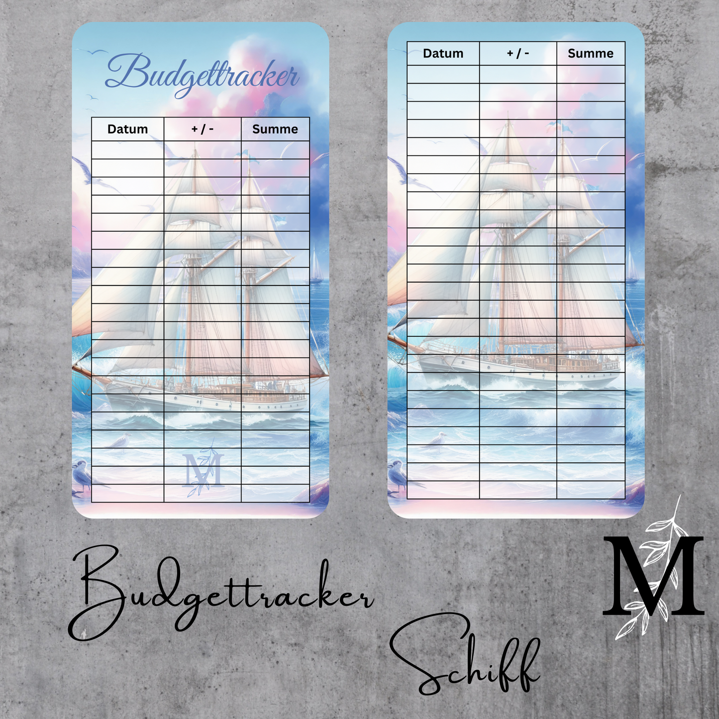 Budgettracker A6 Schiff