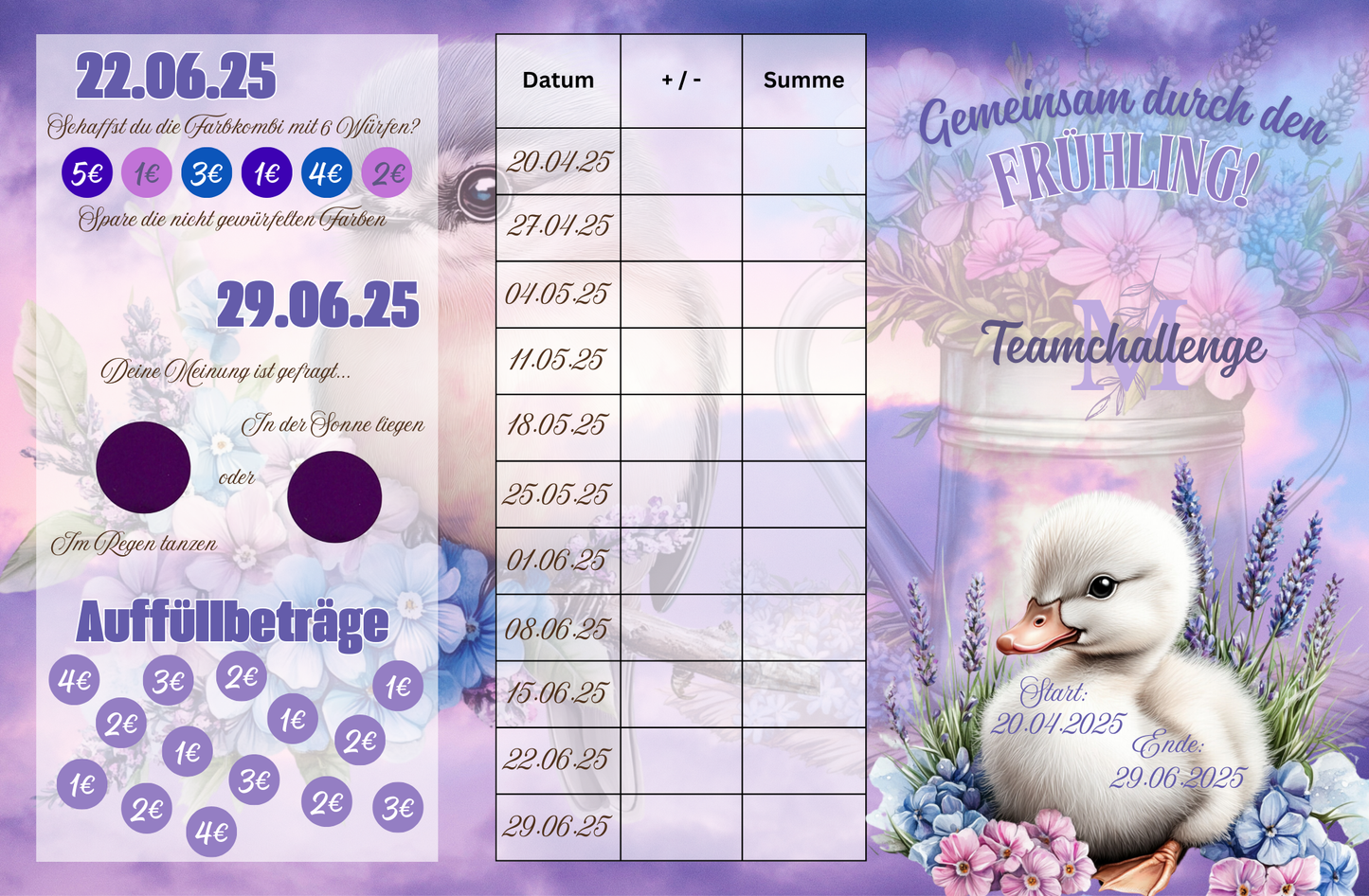 Gemeinsam durch den Frühling (Teamchallenge)