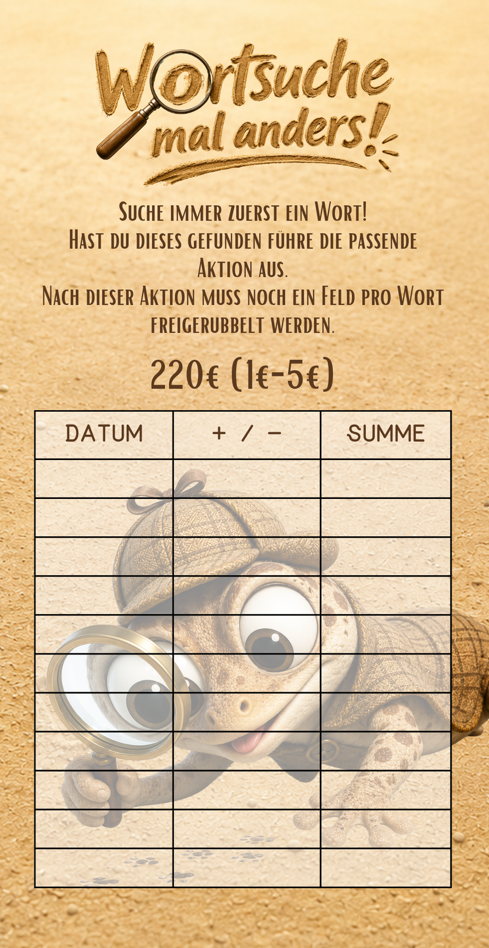Wortsuche mal anders!