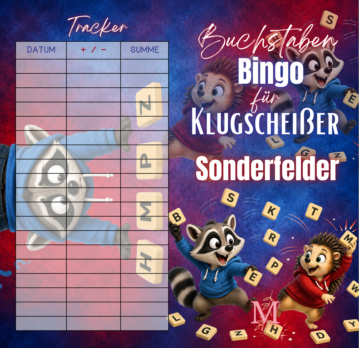 Buchstabenbingo für Klugscheißer