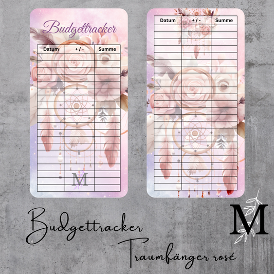 Budgettracker A6 Traumfänger Rosé