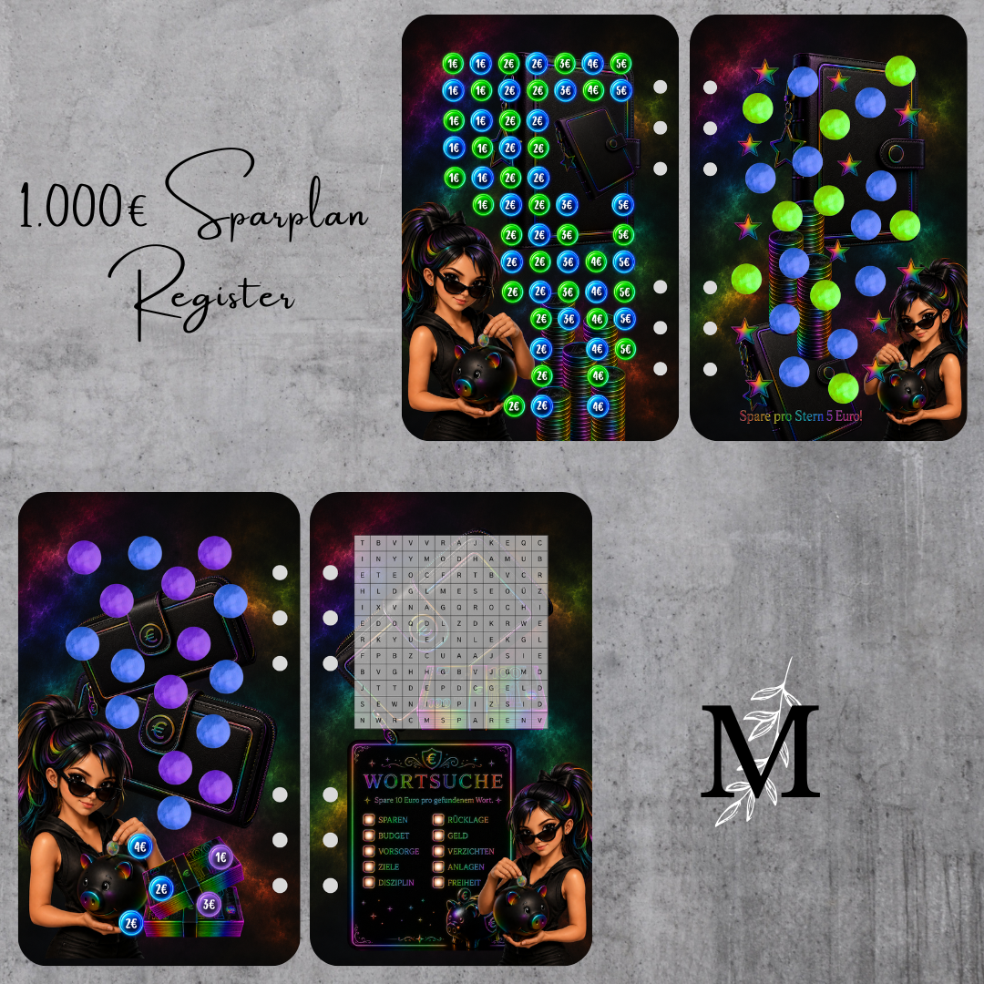1.000 Euro Sparplan Register