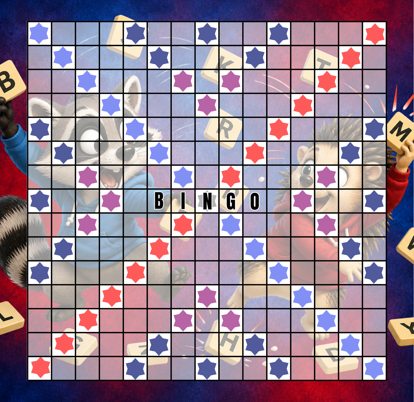 Buchstabenbingo für Klugscheißer
