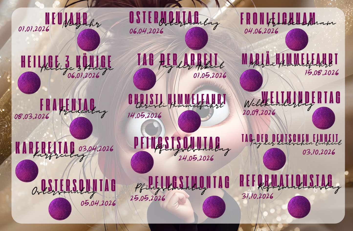 Immer diese Feiertage