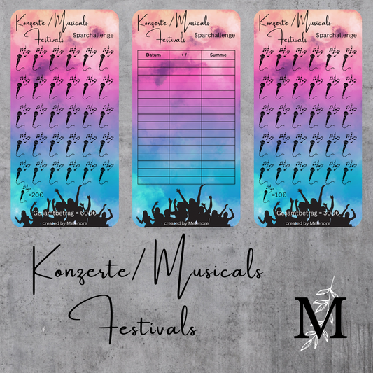 Konzerte/Musicals/Festivals Sparchallenge