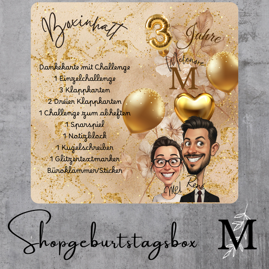 Box zum 3. Shopgeburtstag