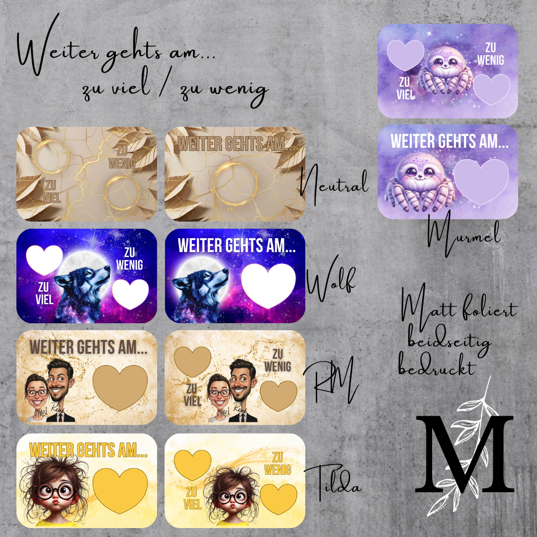 Weiter geht's am  - zu viel, zu wenig