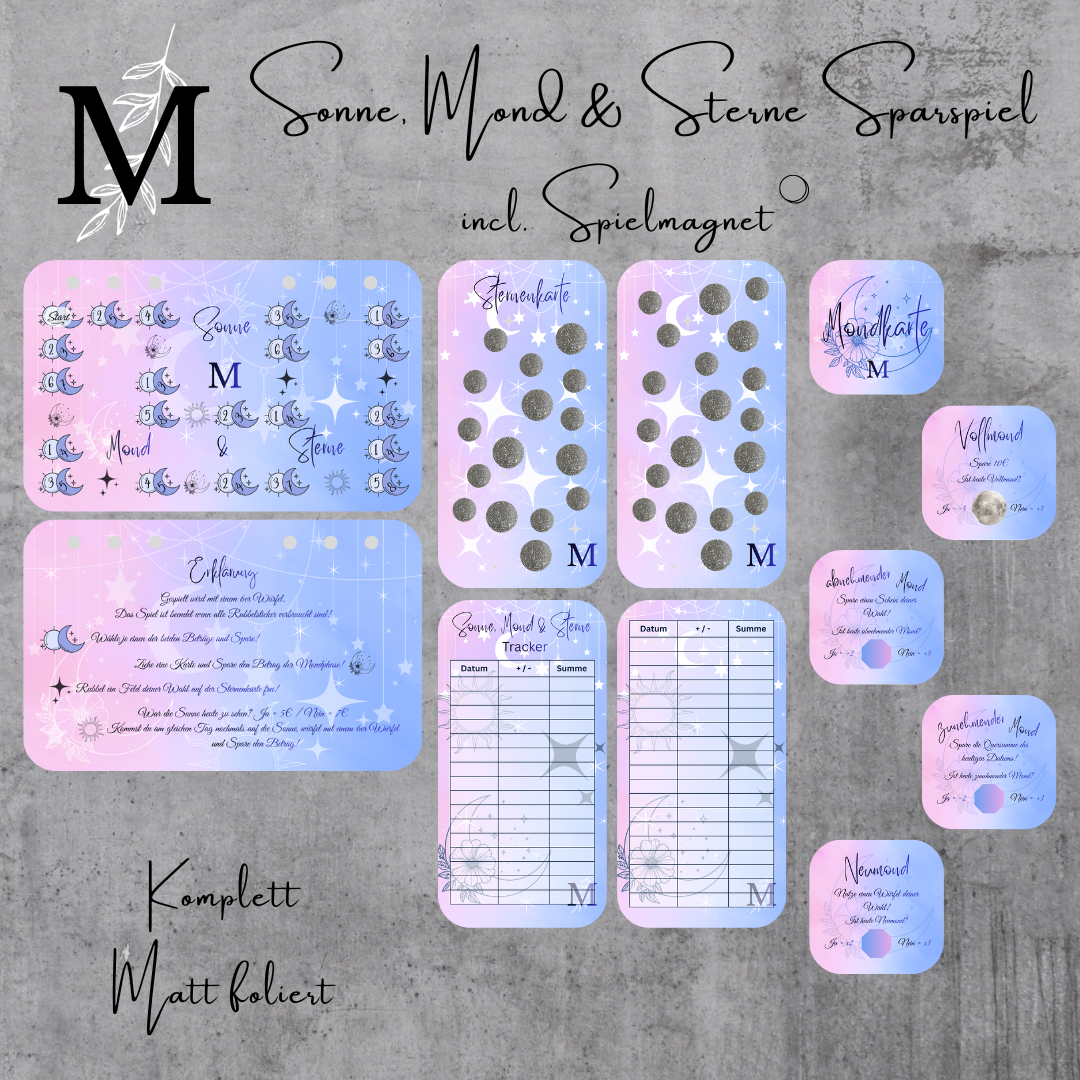 Sonne, Mond & Sterne Sparspiel